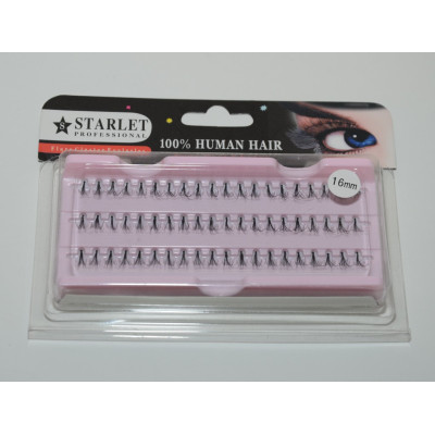 Пучки для наращивания ресниц (16 mm; 60 пучков) Starlet Professional