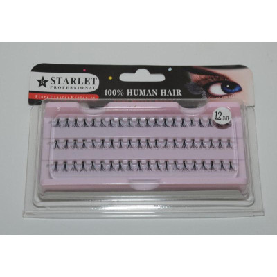 Пучки для наращивания ресниц (12 mm; 60 пучков) Starlet Professional