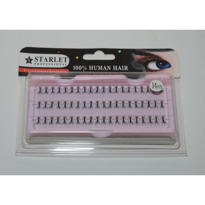Пучки для наращивания ресниц (14 mm; 60 пучков) Starlet Professional