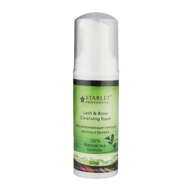 Обезжириватель пенный для ресниц Starlet Professional, 60 мл