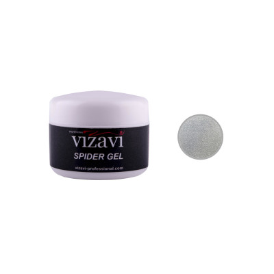 Гель-краска Паутинка Vizavi Professional Sticky gel Paint 05, цвет серебро, 5 г