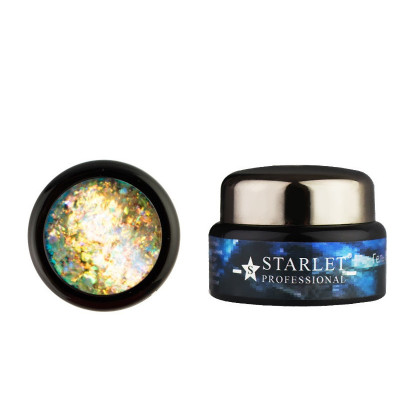 Гель-слюда 4D Starlet Professional 01, цвет желто-золотой, 5 г