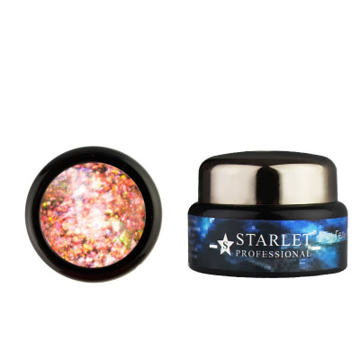 Гель-слюда 4D Starlet Professional 02, цвет оранжевый, 5 г