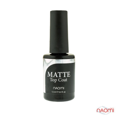 Закрепитель гель-лака 12 мл Naomi Gel MATTE Top coat Naomi