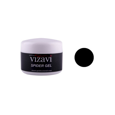 Гель-краска Паутинка Vizavi Professional Sticky gel Paint 01, цвет чёрный, 5 г