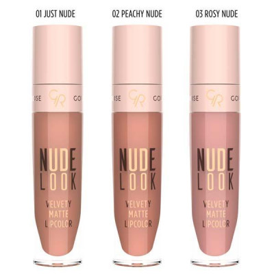 Golden Rose Nude Look Рідка Матова помада Velvety Matte Lipcolor