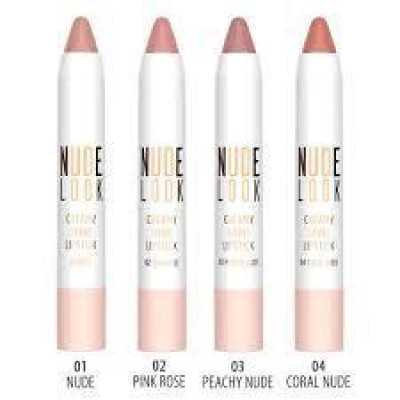 Golden Rose Nude Look Кремова губна помада з блиском у стику