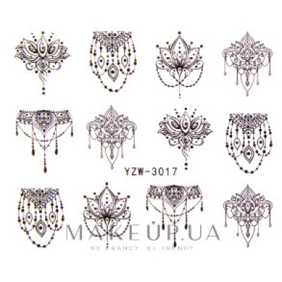 Водні наклейки YZW-3017