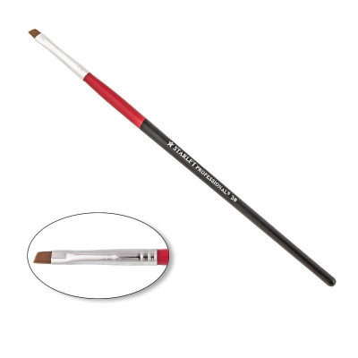 Кисть для геля, скошенная, Starlet Professional №3