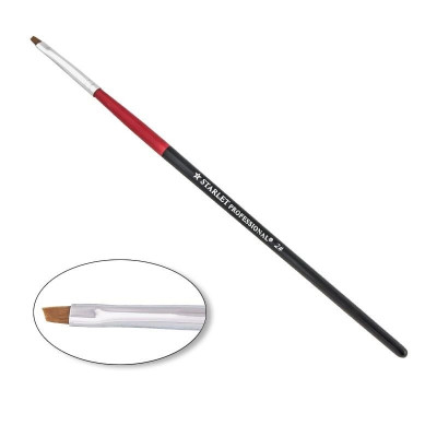 Кисть для геля, скошенная, Starlet Professional №2