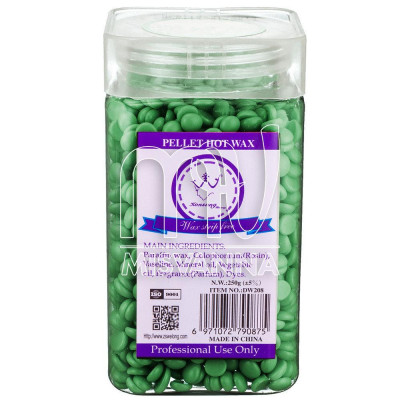 Воск в гранулах Konsung Beauty Зелёный чай, 250 g