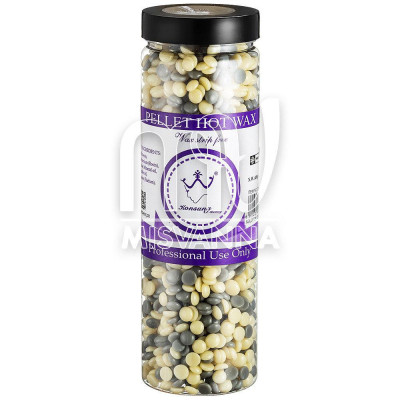 Воск в гранулах Konsung Beauty Молоко+Серый, 450 g