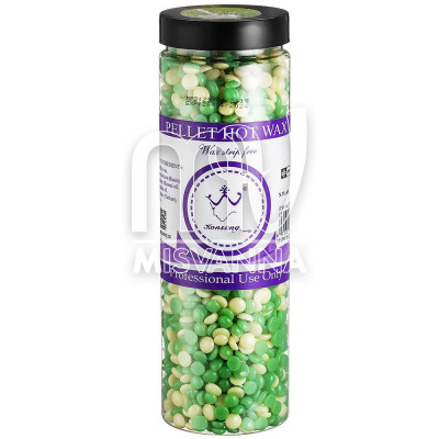 Воск в гранулах Konsung Beauty Молоко+Зелёный чай, 450 g