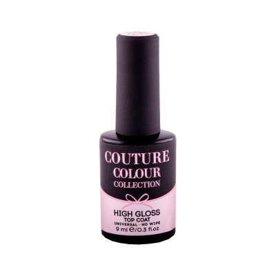 Закрепитель гель-лака без липкого слоя Couture Colour High Gloss Top Coat Universal NO Wipe 9мл