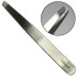 Пинцет профессиональный для бровей Niegelon Professional Titan (скошенный широкий) 06-0810