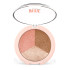 Палетка для контурингу Golden Rose Nude Look Baked Trio Face Powder 3 в 1 (хайлайтер/бронзер/рум'яна)