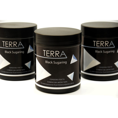 Черная сахарная паста Terra Black Sugaring (средне-мягкая), 700 г