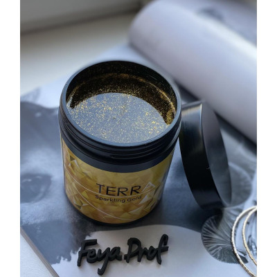 Золотая сахарная паста Terra Sparkling Gold (мягкая) 700 г