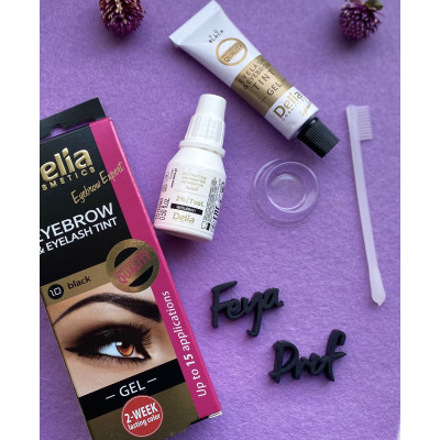 Гель-краска для бровей Delia Cosmetics Eyebrow Tint Gel ProColor черная