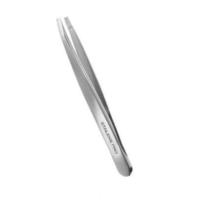 Пинцет для бровей EXPERT 10 TYPE 2 (узкие прямые кромки), TE-10/2