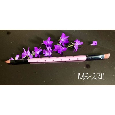 Кисть двухсторонняя для глаз и бровей Merci МВ-2211