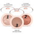 Тени для век запеченные Golden Rose Nude Look Pearl Baked Eyeshadow 01 Ivory