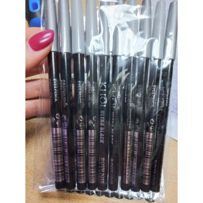 Карандаш для глаз Khol Ultra Black (черный корпус, серебряный колпачок)