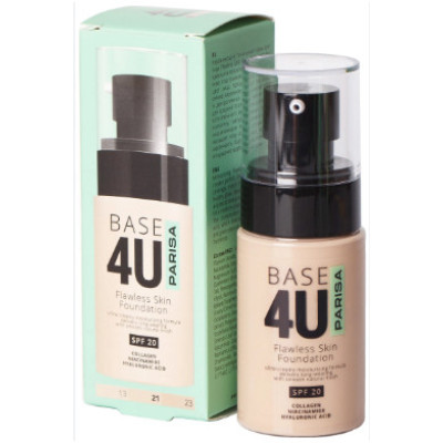 Тональный крем Parisa Cosmetics 60 мл F-10 Base4U №21 medium beige