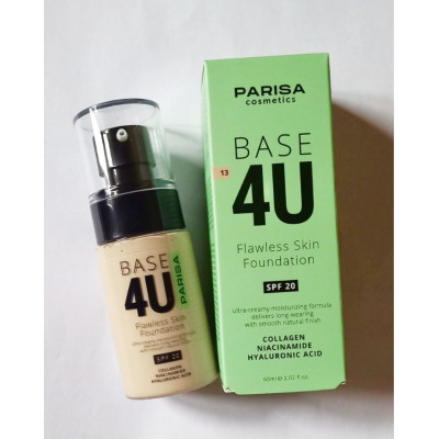 Тональный крем Parisa Cosmetics 60 мл F-10 Base4U №13 light beige