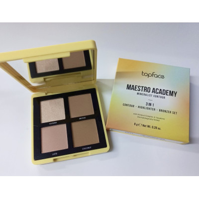 Палетка для контуринга Topface Maestro Academy Mineralist Contour PT268 №01