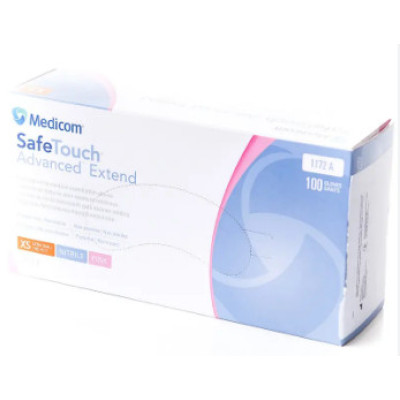 Перчатки Medicom SafeTouch розовые 100 шт/уп размер XS