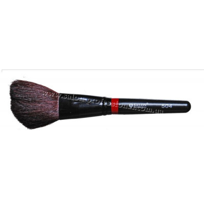 Кисть Salon Professional ,средняя,красно-черная,504 косая