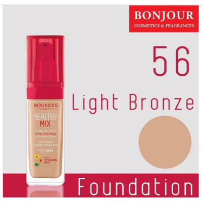 Тональный крем Bourjois Healthy Mix With Vitamin стійкий 30ml №56 Light Bronze