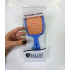 Расческа для волос матовая голубая с оранжевой щетиной Salon Professional Super Brush A-3