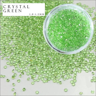 Хрустальная крошка, кристалл пикси, Crystal Pixie, 100 шт/уп ярко-зеленый