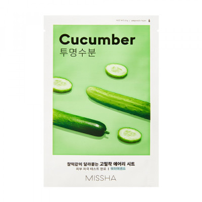 Тканевая маска для лица с экстрактом огурца MISSHA Airy Fit Sheet Mask Cucumber 19g