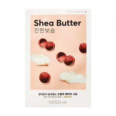 Тканинна маска для обличчя з олією Ши MISSHA Airy Fit Sheet Mask Shea Butter 19g