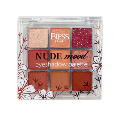 Палетка теней для век Bless Beauty Nude Mood (9 цветов) 02