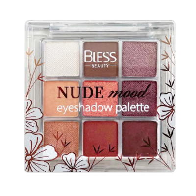 Палетка теней для век Bless Beauty Nude Mood (9 цветов) 04