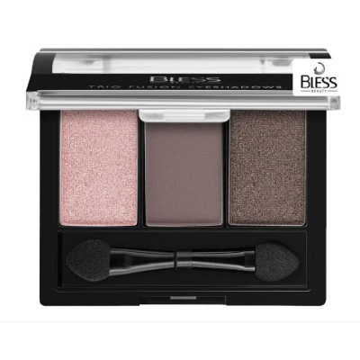 Компактные тени Bless Beauty "Trio Fusion Eyeshadows" 01