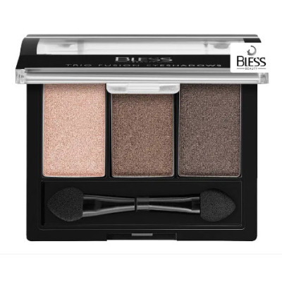 Компактные тени Bless Beauty "Trio Fusion Eyeshadows" 03