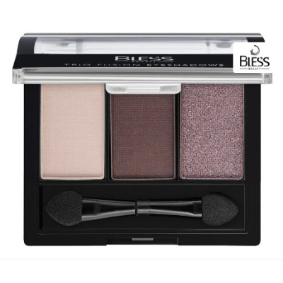 Компактные тени Bless Beauty "Trio Fusion Eyeshadows" 08