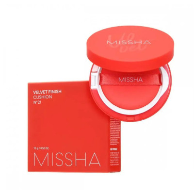 Тональный кушон для лица Missha Velvet Finish Cushion SPF50PA 23 Средний Бежевый