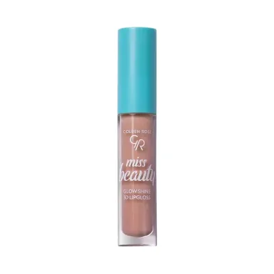 Рідка кремова помада для губ Golden Rose Miss Beauty Glow Shine 3D Lip Gloss 03 Soft Peach