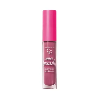 Рідка кремова помада для губ Golden Rose Miss Beauty Glow Shine 3D Lip Gloss 04 Pink Dream