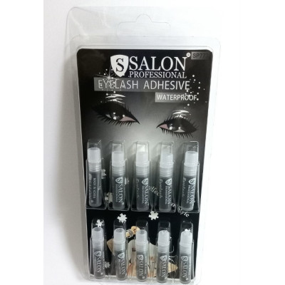 Клей для ресниц Salon Professional водостойкий (чёрный) одноразовый (10шт)