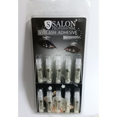 Клей для ресниц Salon Professional водостойкий (прозрачный) одноразовый (10шт)