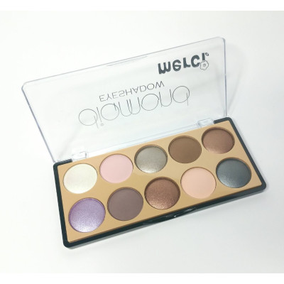 Тіні для повік MERCI Diamond Eyeshadow #2N матові та перламутрові, 10 кольорів