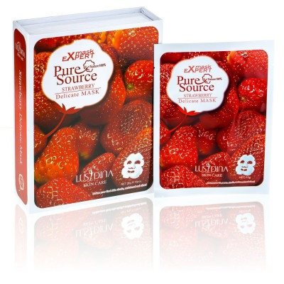 Маска для чувствительной кожи лица Mask Expert Pure Source Клубника CMD-037