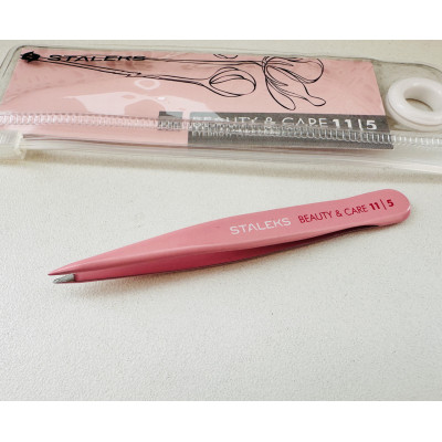 Пинцет для бровей Staleks Beauty & Care 11 Type 5 (точечный) ТВС-11/5